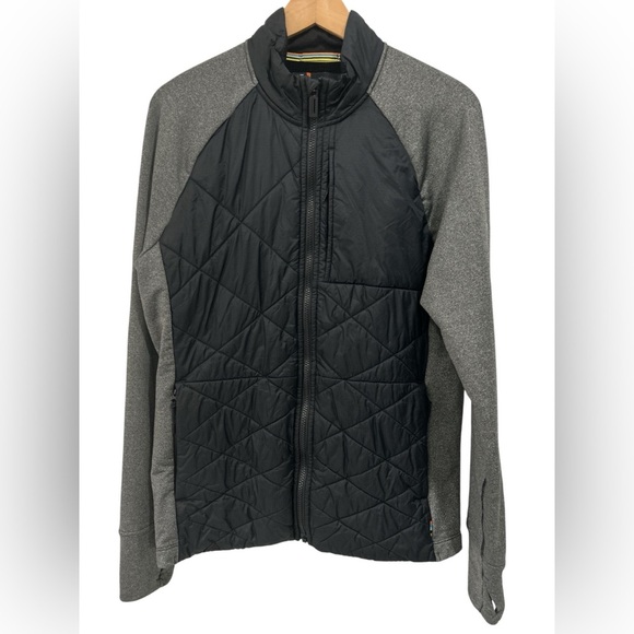 Smartwool Men's Smartloft Full Zip Merino Wool Blend Coat Jacket in Black/Gray M - Picture 1 of 11